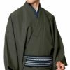 男着物 洗える ちりめん 単衣
