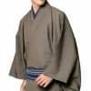 着流しお出かけセット 洗える着物 淡茶