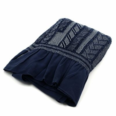 角帯 リバーシブル ボタニカル 黒×シルバー | 男着物の加藤商店