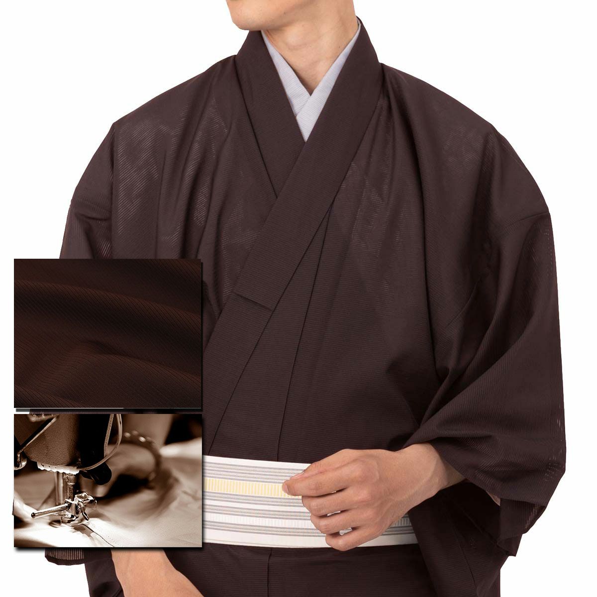 色紋付 東レシルック 薄物 駒絽