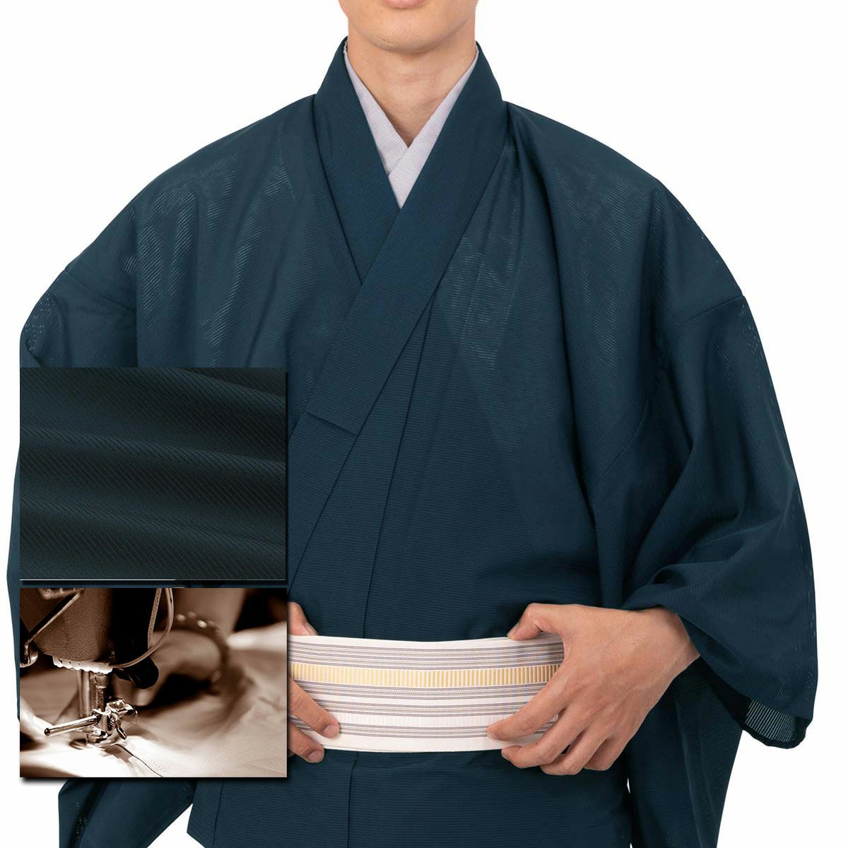 色紋付 東レシルック 薄物 駒絽