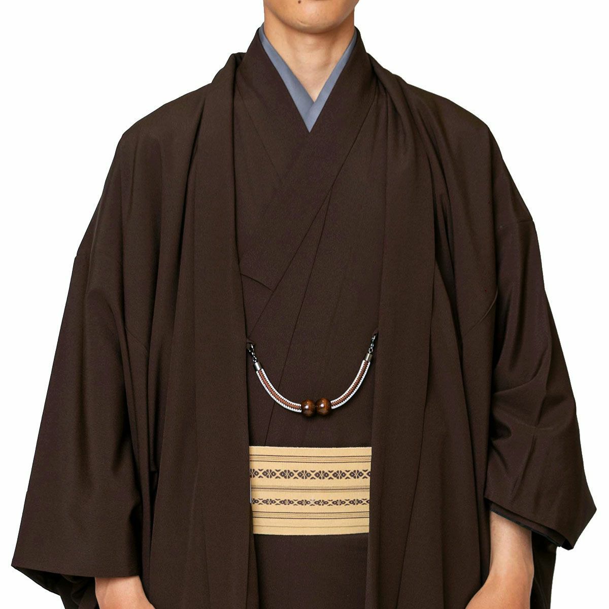 色紋付 東レシルック ちりめん 洗える着物