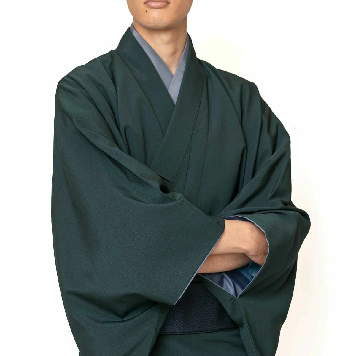 色紋付 東レシルック ちりめん 洗える着物