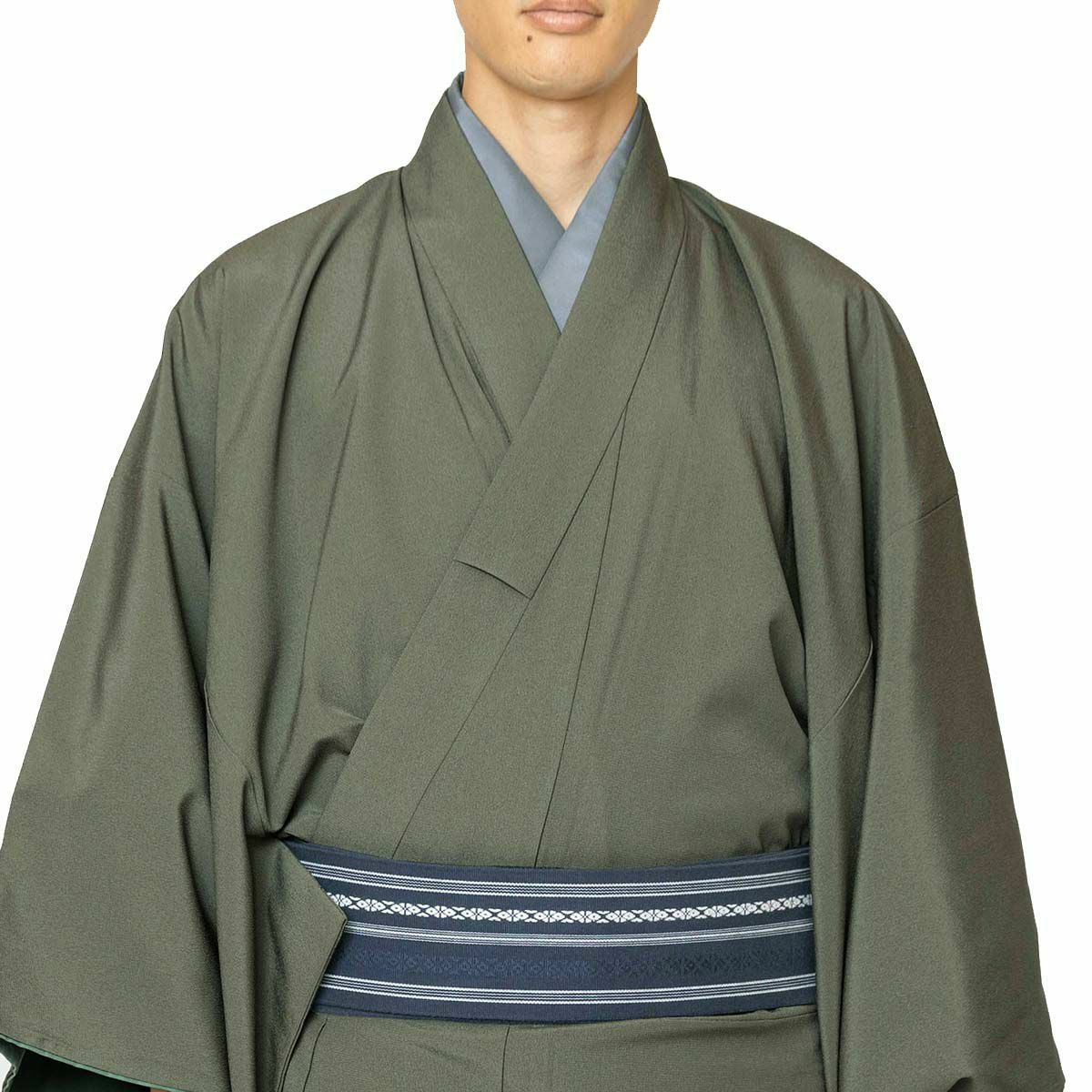 色紋付 東レシルック ちりめん 洗える着物