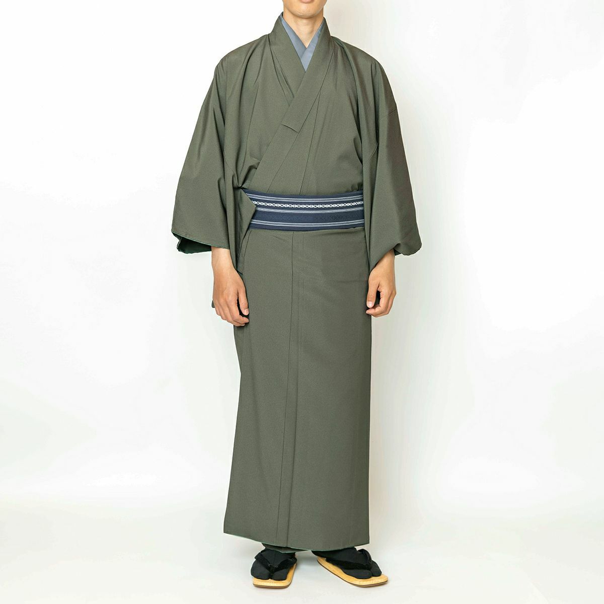 色紋付 東レシルック ちりめん 洗える着物