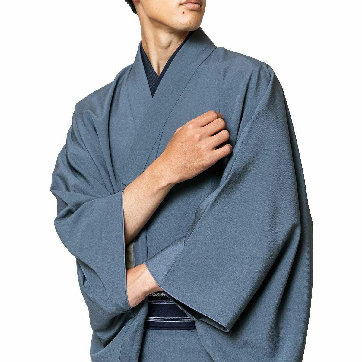 色紋付 東レシルック ちりめん 洗える着物