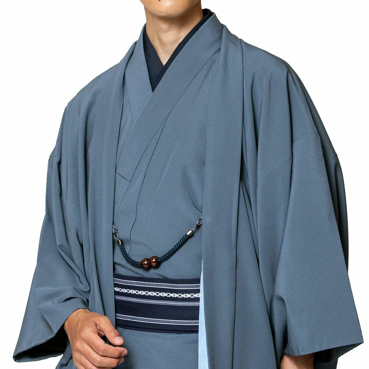 色紋付 東レシルック ちりめん 洗える着物