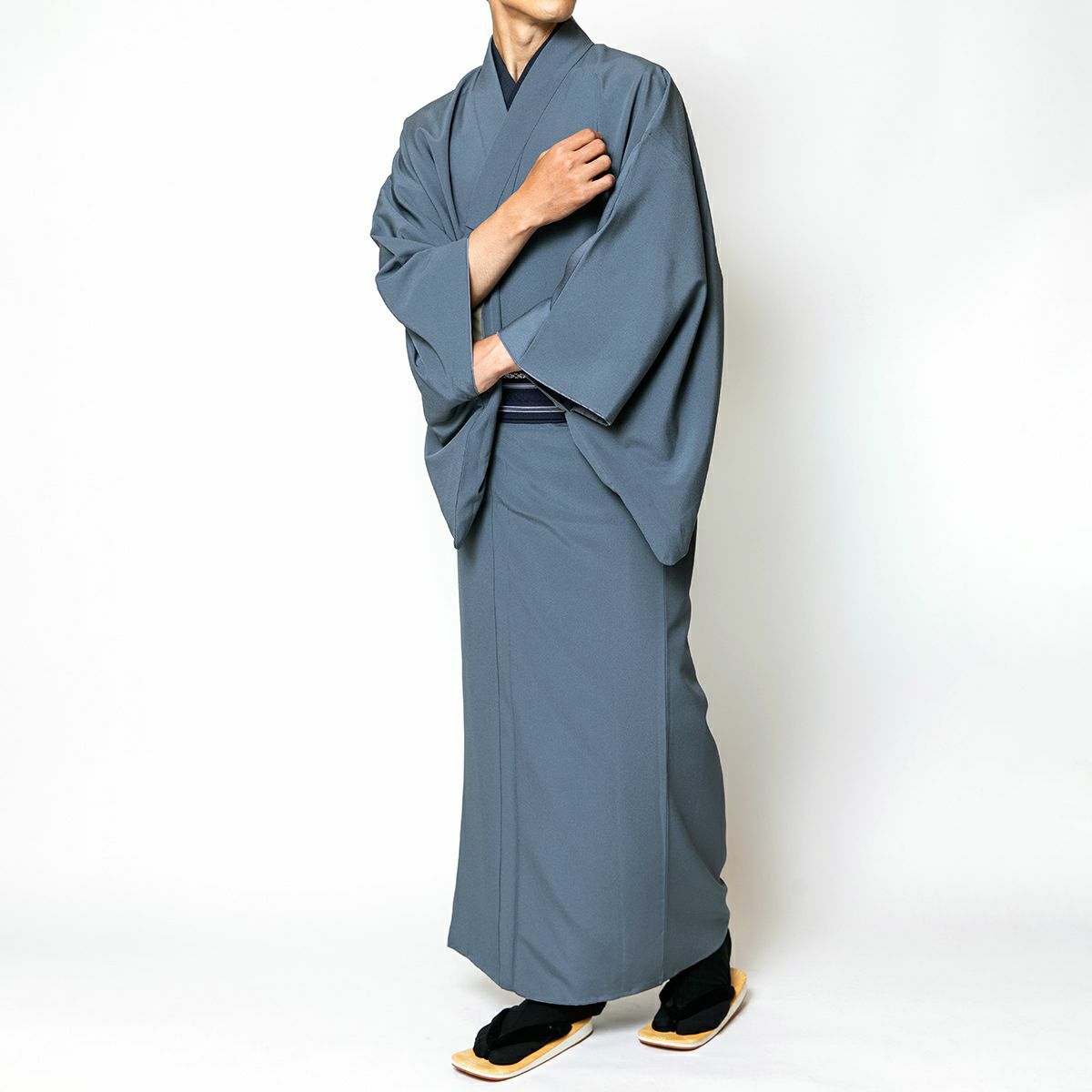 色紋付 東レシルック ちりめん 洗える着物