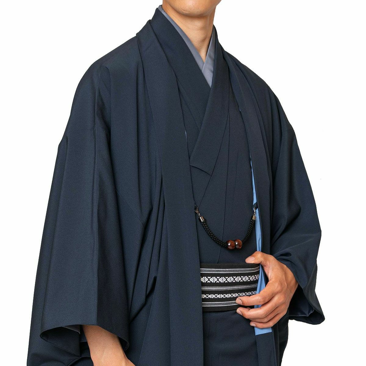 色紋付 東レシルック ちりめん 洗える着物