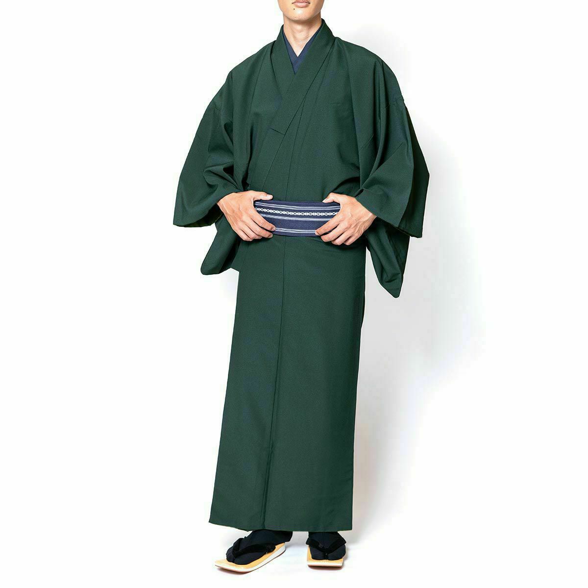 色紋付 ちりめん 洗える着物