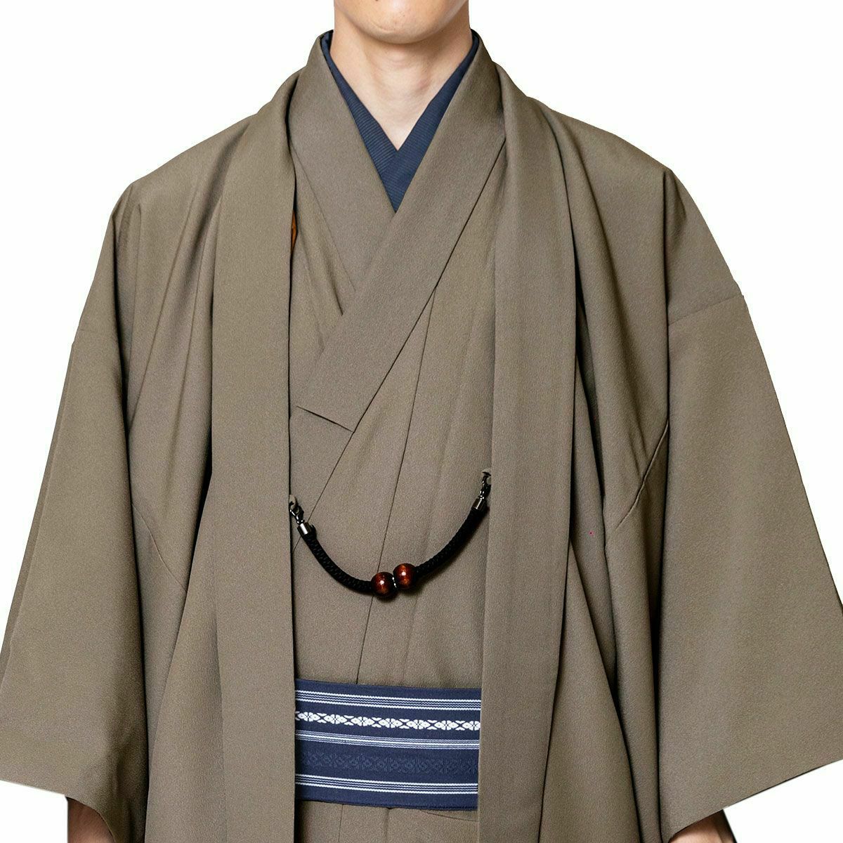 色紋付 ちりめん 洗える着物