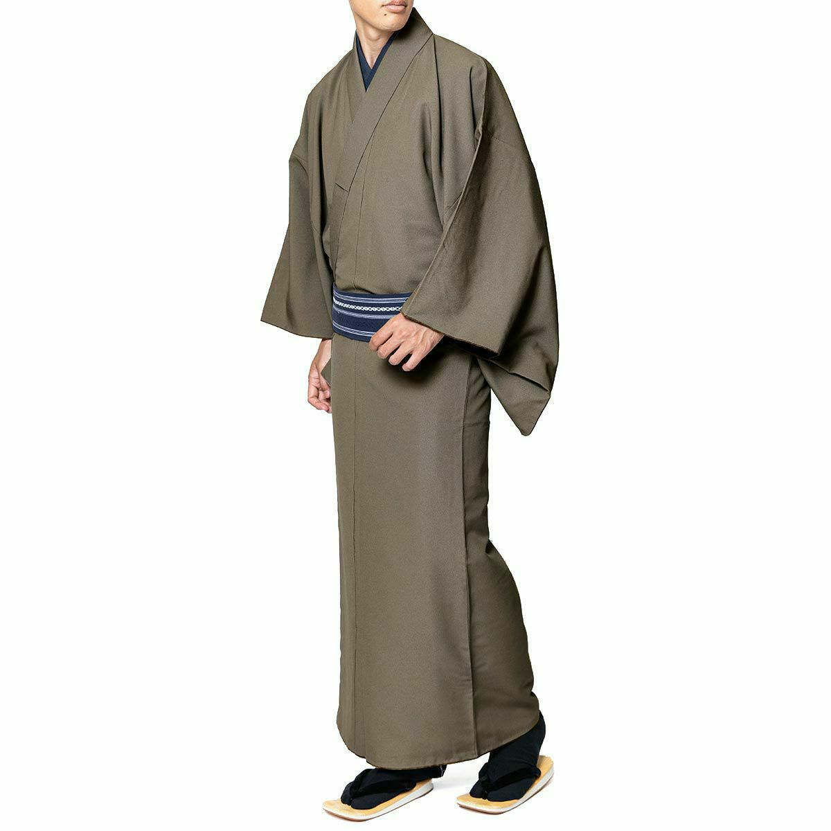 色紋付 ちりめん 洗える着物