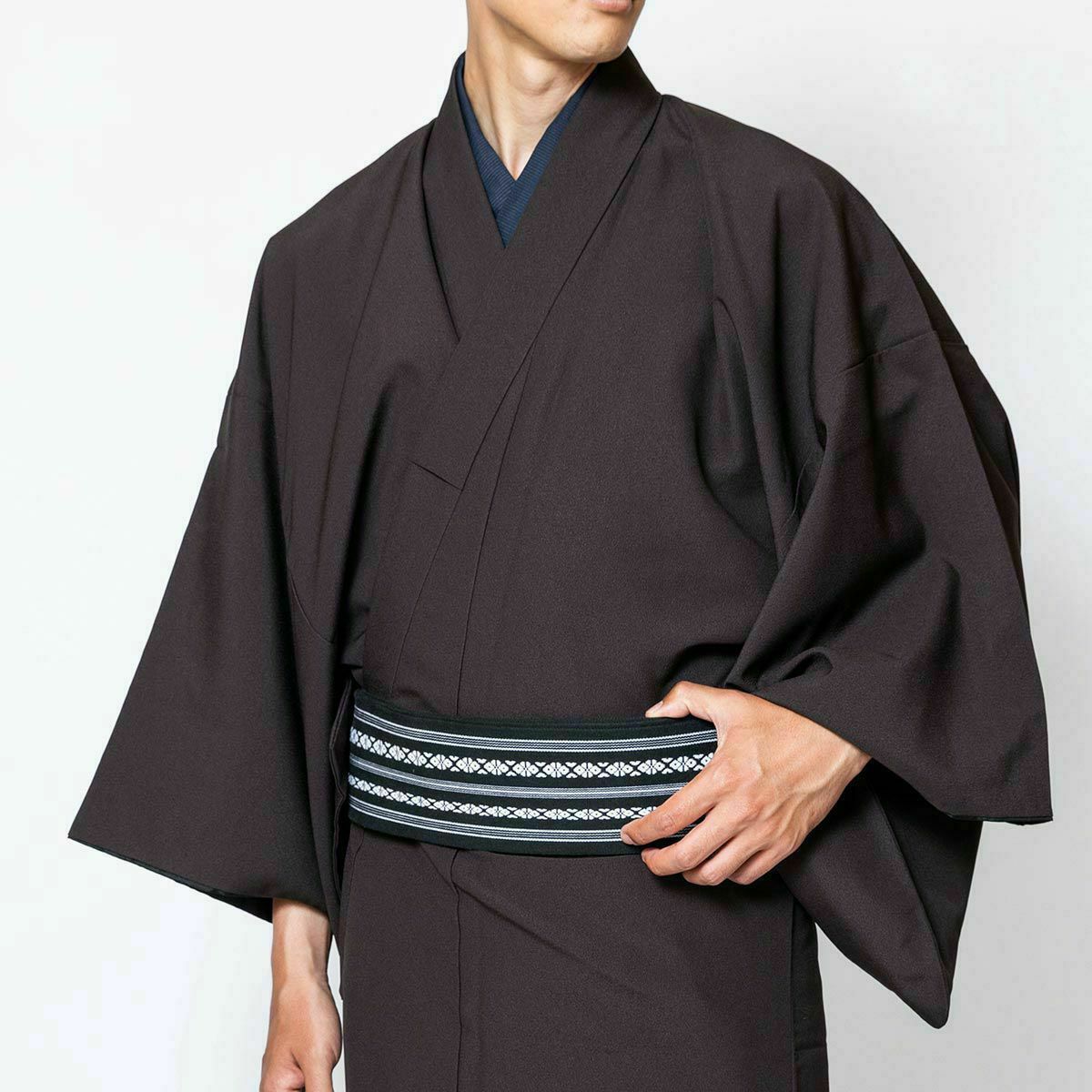 色紋付 ちりめん 洗える着物