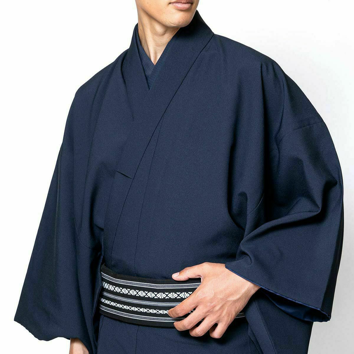 色紋付 ちりめん 洗える着物