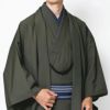 色紋付 ちりめん 洗える着物