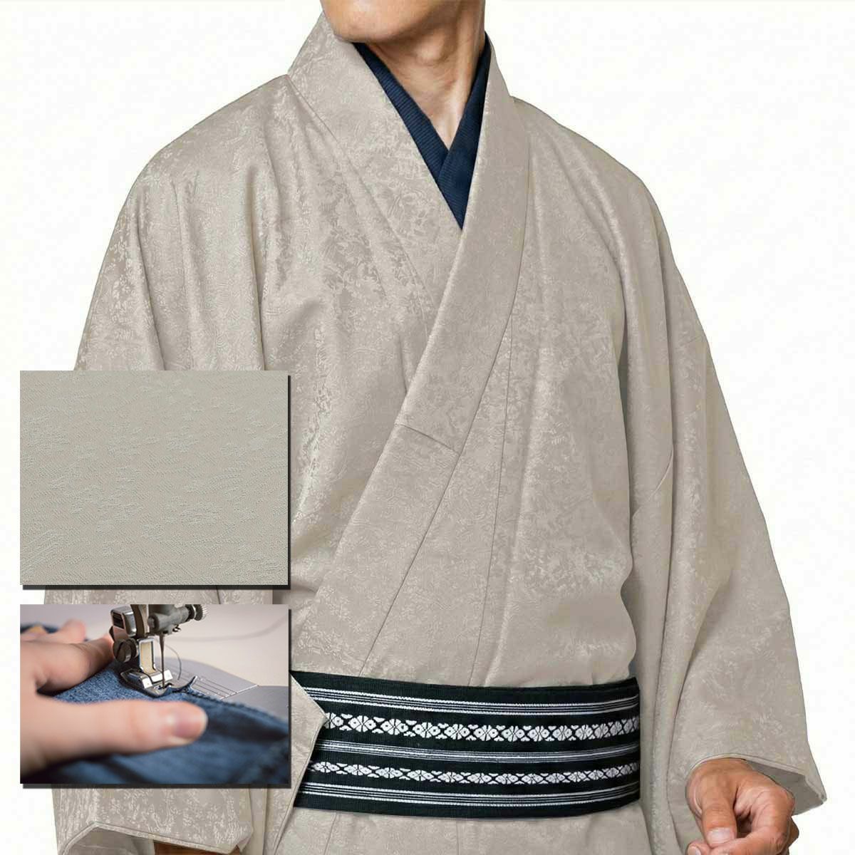 洗える着物 ちりめん 小紋