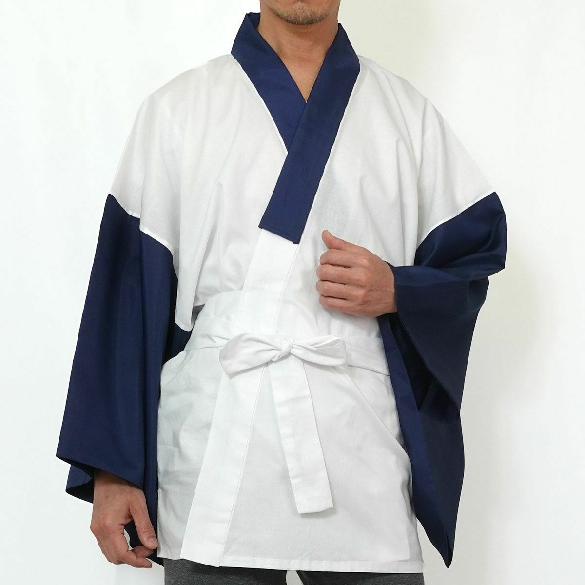 大きい半襦袢 洗える 紺