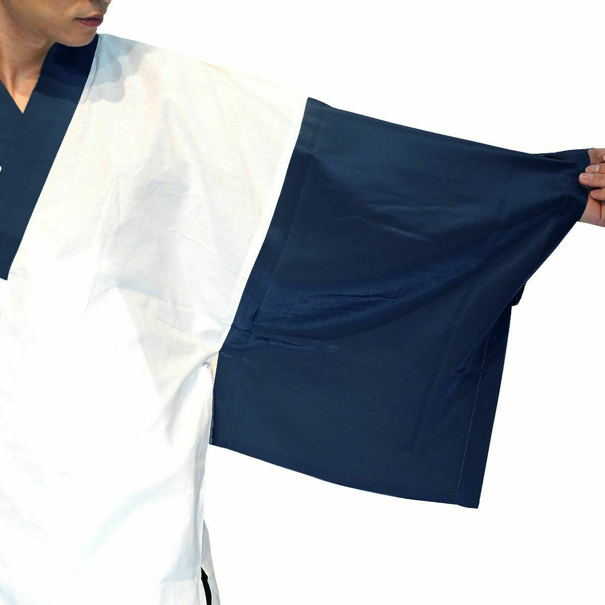 大きい半襦袢 洗える 紺