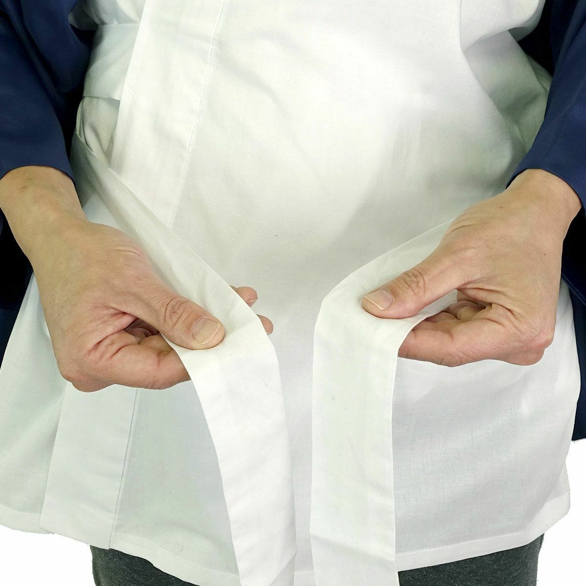 大きい半襦袢 洗える 紺