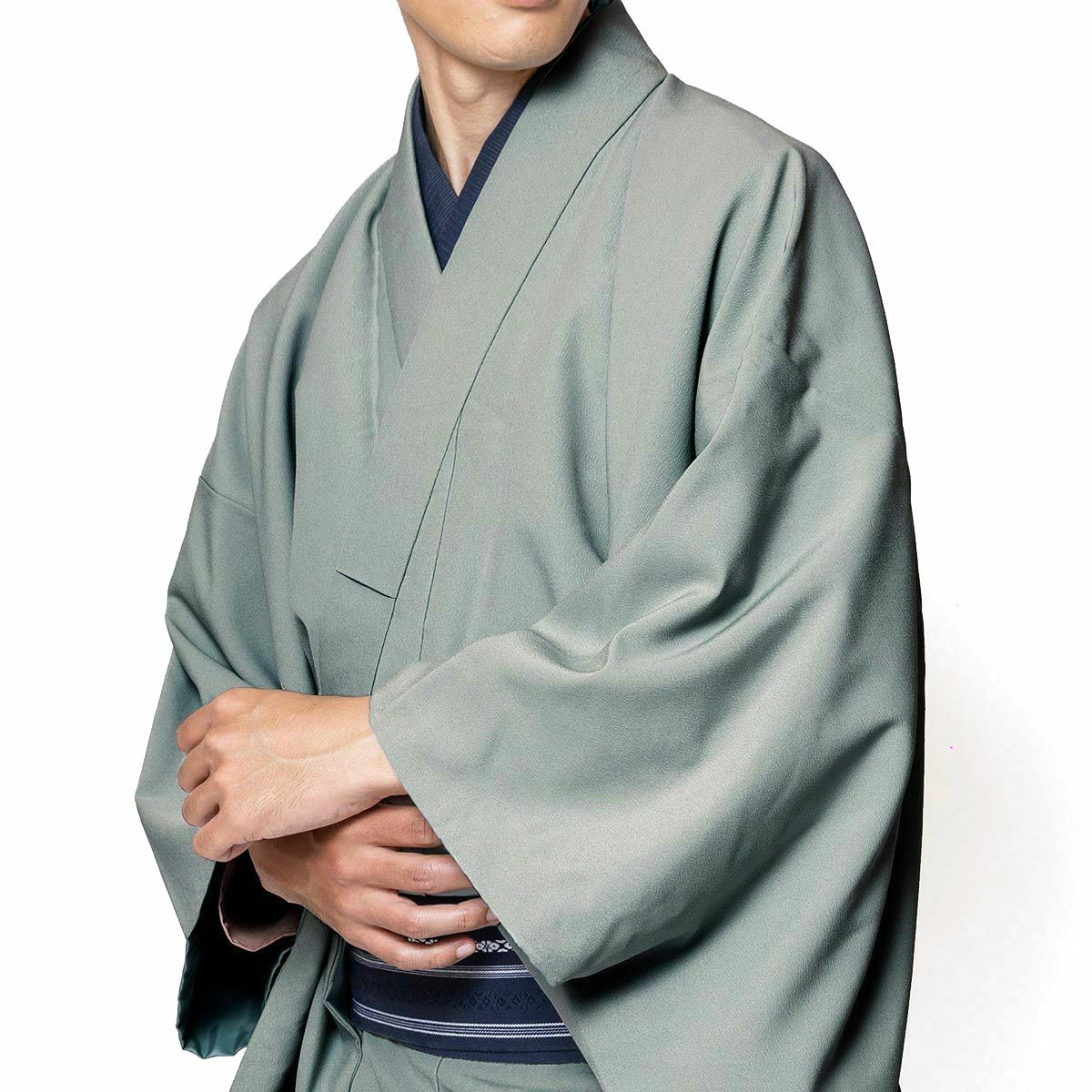 男着物 洗える ちりめん