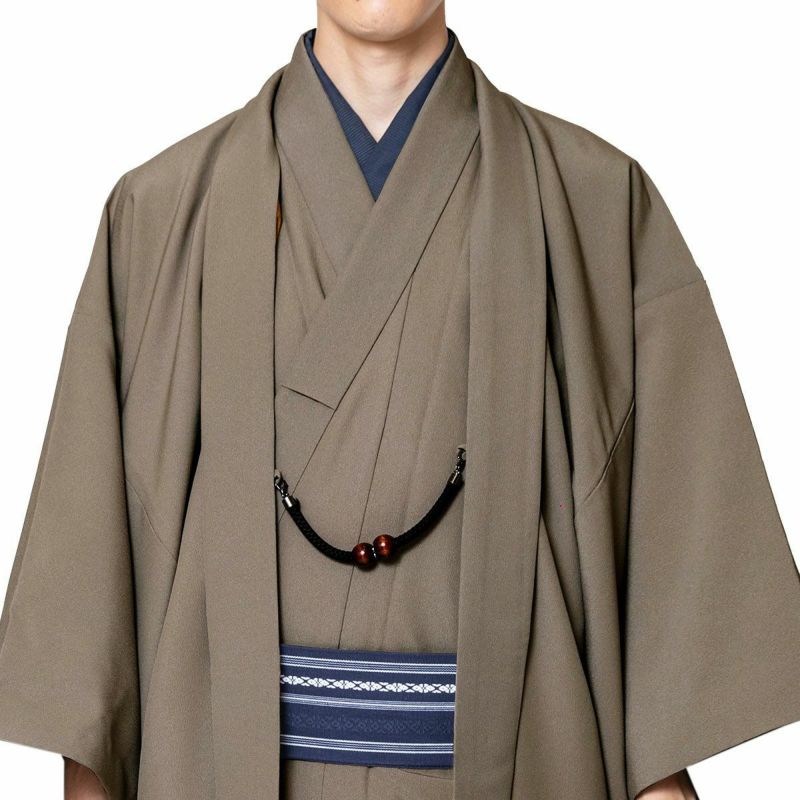 男羽織 洗える 単衣 ちりめん