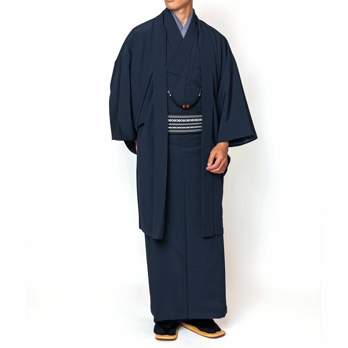 男羽織 洗える 単衣 ちりめん