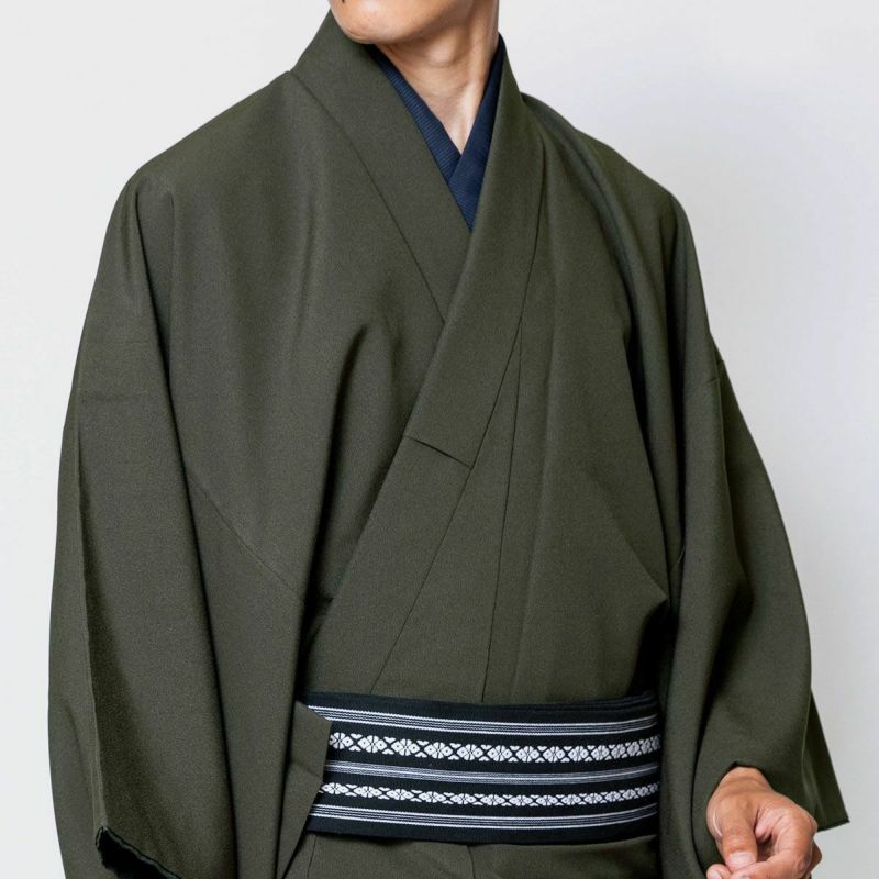 男着物 洗える ちりめん 袷