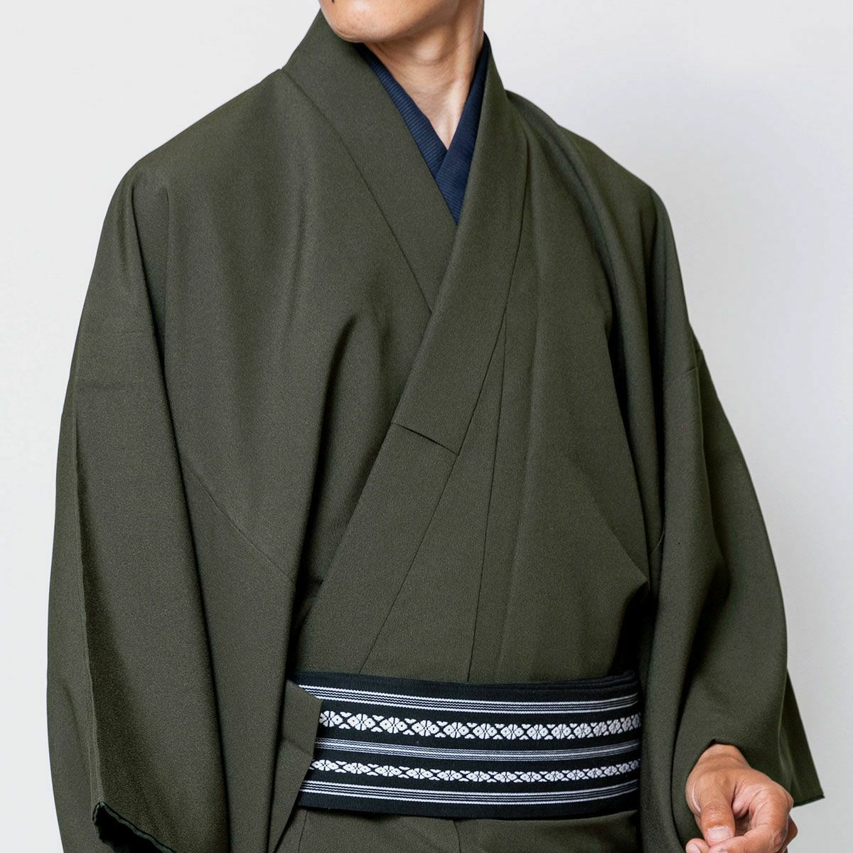 男着物 洗える ちりめん 袷
