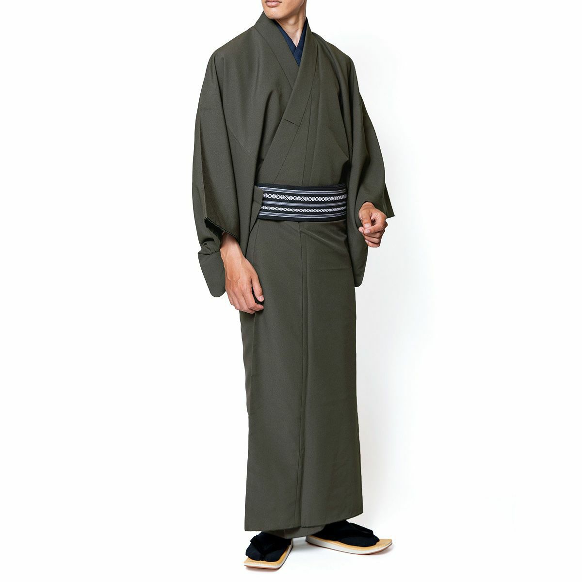 男着物 洗える ちりめん 袷