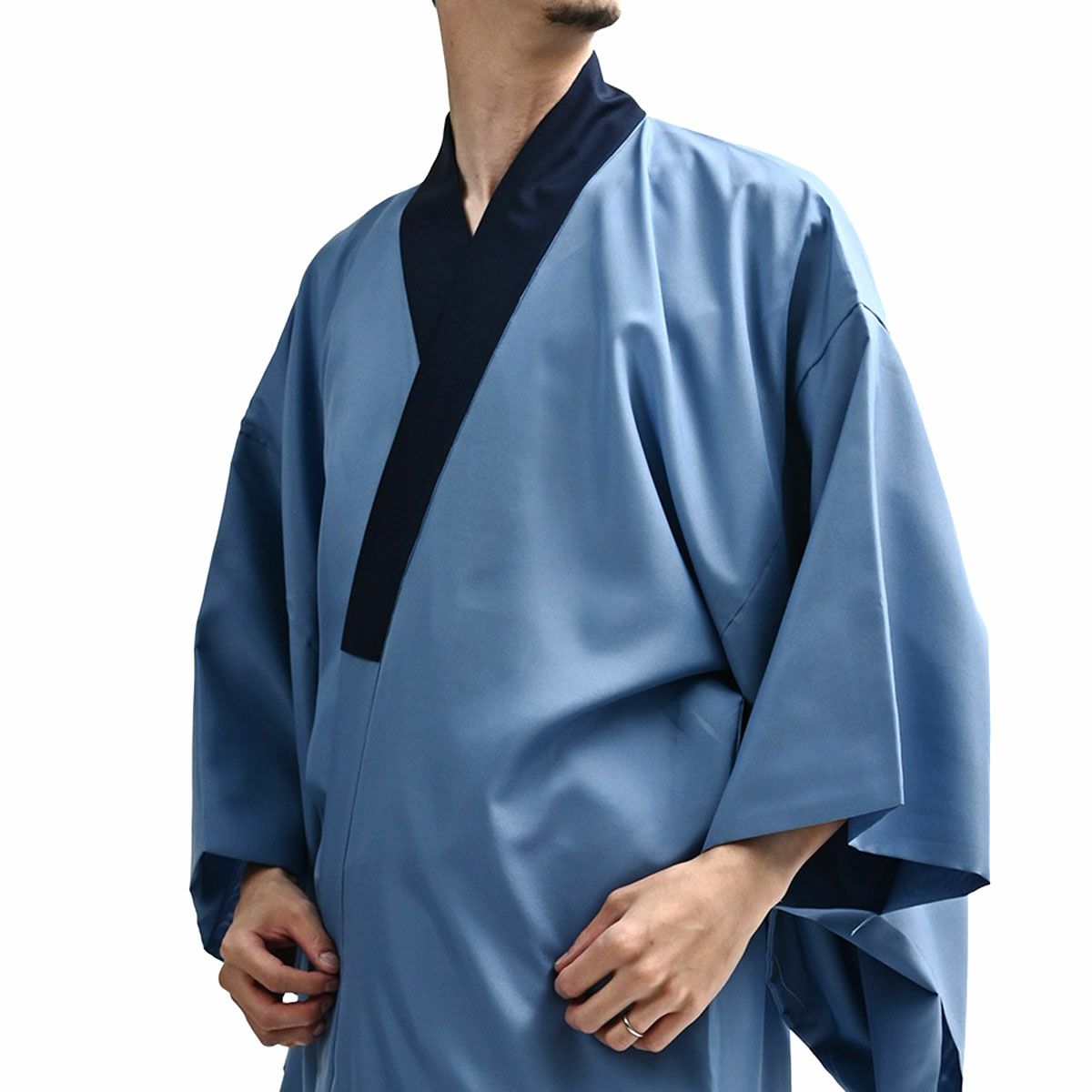 裏勝りの長襦袢 紺衿