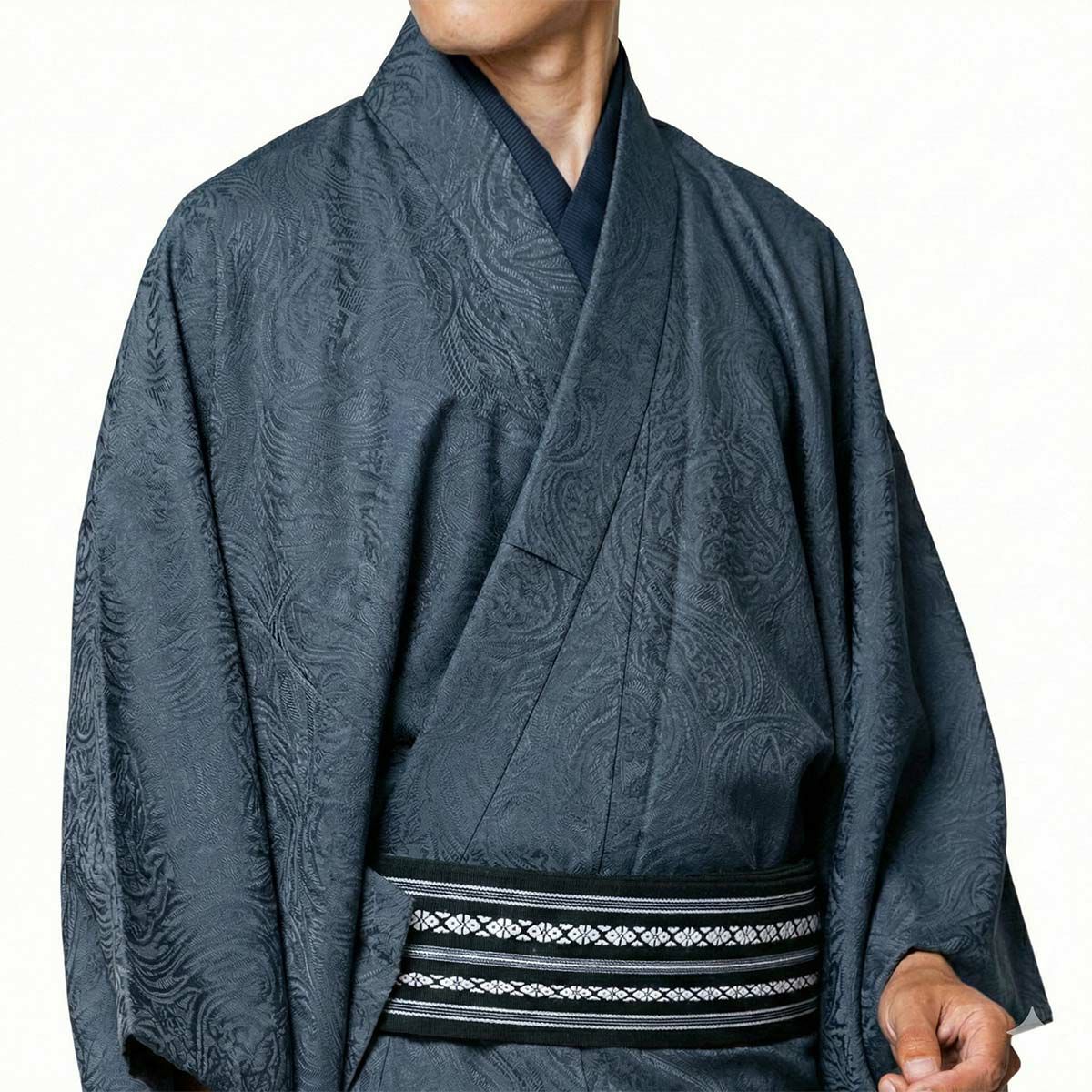 半襦袢 メンズ 洗える 紺衿 日本製 | 男着物の加藤商店《公式》